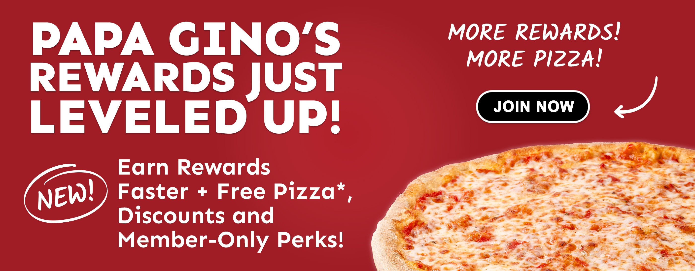 papa gino's rewards just leveled up
